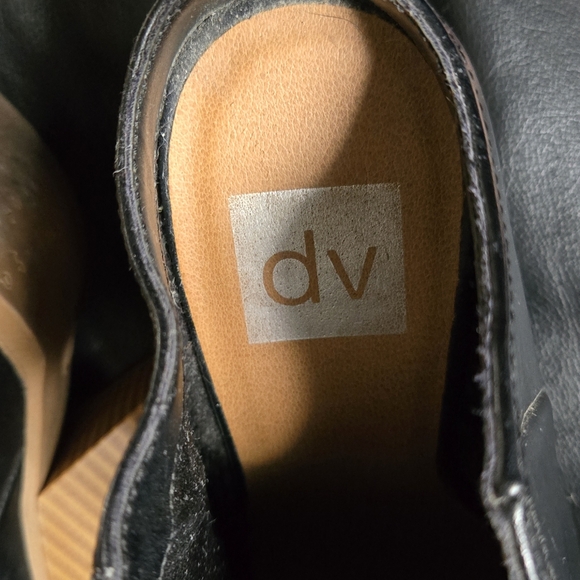 DV for Target like NEW Black Leather Ankle Boots sz7 - Picture 5 of 9